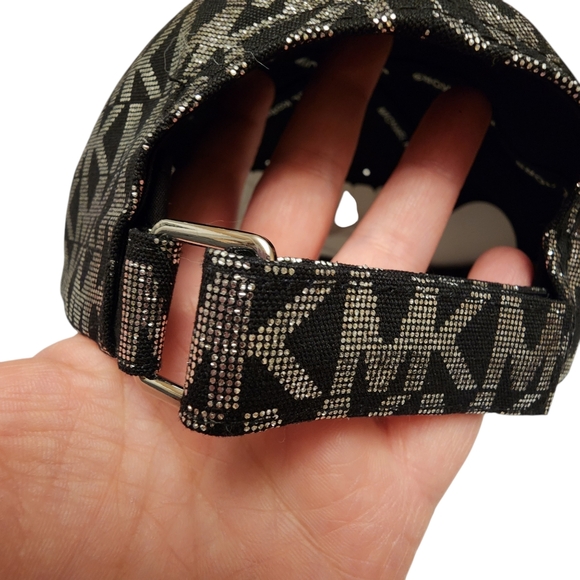 Michael Kors Black and Silver Glitzy Baseball  Cap - Picture 5 of 6